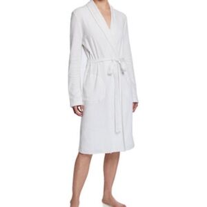 Skin - Thin Terry Bathrobe - 100% Cotton - White - Size 1 (Small) - Excellent